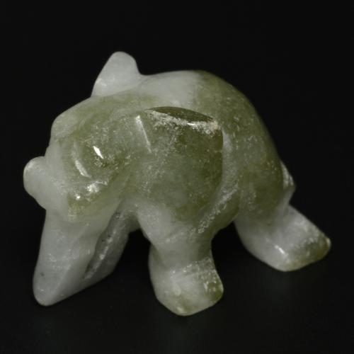 55.46克拉天然绿色硬玉，异形，26.1×16.1毫米，不透明