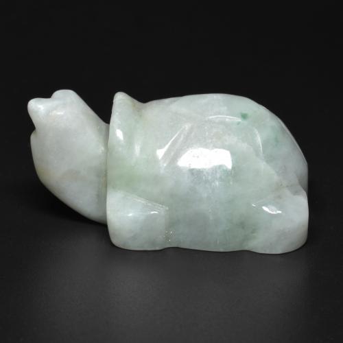 117.18克拉天然绿色硬玉，异形，34.5×24.3毫米，不透明