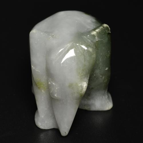 65.91克拉天然绿色硬玉，异形，27.1×16.1毫米，不透明