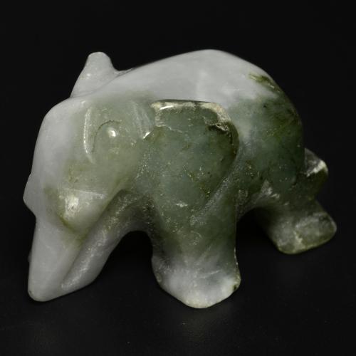 65.91克拉天然绿色硬玉，异形，27.1×16.1毫米，不透明