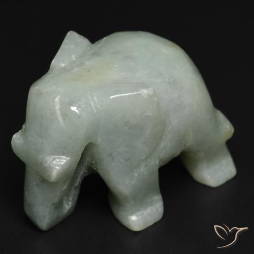 59.48克拉天然绿色硬玉，异形，24.7×14.8毫米，不透明