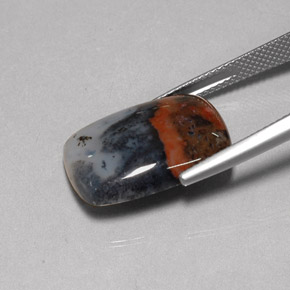 10.67克拉天然多色碧玉，垫形剪裁，19.1×14毫米，不透明
