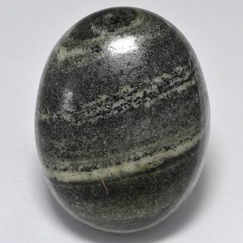 41.73克拉天然多色碧玉，椭圆形切割，26.3×20.4毫米，不透明