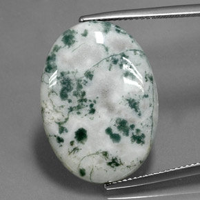 17.60克拉天然多色碧玉，椭圆形切割，25×18.1毫米，不透明