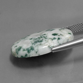 17.60克拉天然多色碧玉，椭圆形切割，25×18.1毫米，不透明