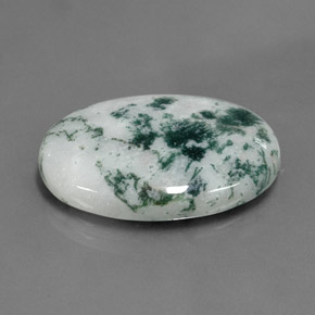17.10克拉天然碧玉，椭圆形切割，不透明