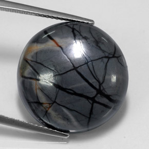 20.26克拉天然碧玉，圆形切割，不透明