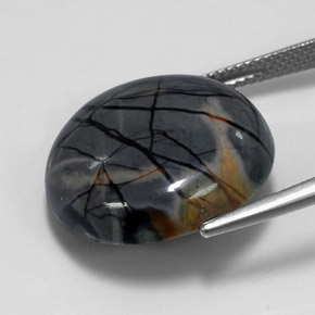 20.26克拉天然碧玉，圆形切割，不透明