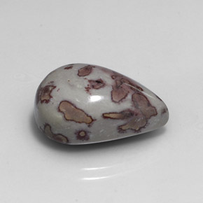 15.13克拉天然多色碧玉，梨形，19.7×14.7毫米，不透明