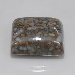 23.65克拉天然多色碧玉，方形，18.8×16.7毫米，不透明