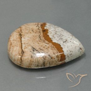 31.10克拉天然碧玉，梨形，不透明