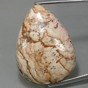 38.83克拉天然碧玉，梨形，不透明