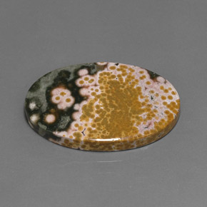 38.01克拉天然碧玉，椭圆形切割，不透明