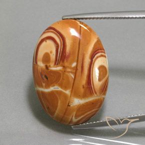 20.00ct 天然 彩色 碧玉, 椭圆形, 不透明