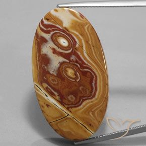34.73ct 天然 彩色 碧玉, 椭圆形, 不透明