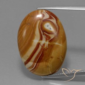 18.80ct 天然 彩色 碧玉, 椭圆形, 不透明
