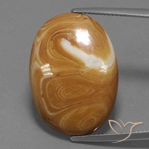 16.21ct 天然 彩色 碧玉, 椭圆形, 不透明