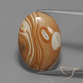 19.58ct 天然 彩色 碧玉, 椭圆形, 不透明
