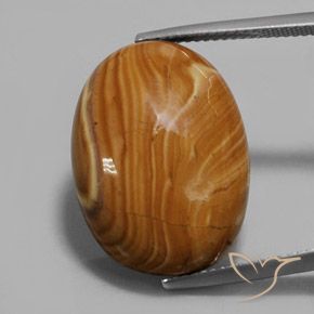 16.90ct 天然 彩色 碧玉, 椭圆形, 不透明