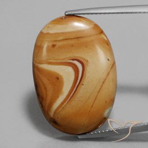 17.52ct 天然 彩色 碧玉, 椭圆形, 不透明