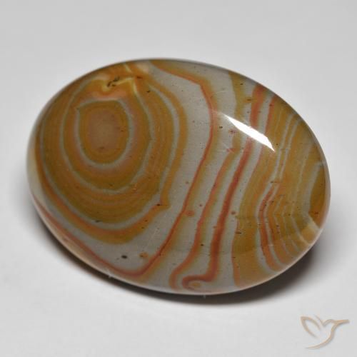 34.64ct 天然 彩色 碧玉, 椭圆形, 不透明