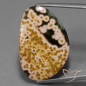 27.10ct 天然 彩色 碧玉, 花式切割, 不透明