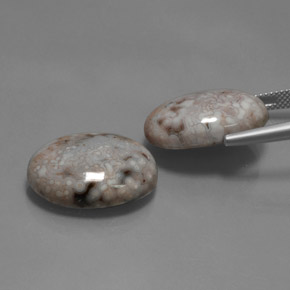 28.35天然多色碧玉，椭圆形切割，20×15.2毫米，不透明