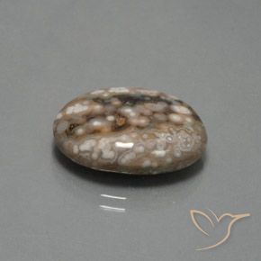 12.87克拉天然碧玉，椭圆形，不透明