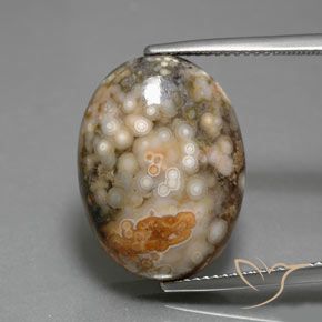 14.34ct 天然 彩色 碧玉, 椭圆形, 不透明