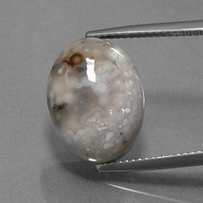 9.84克拉天然碧玉，椭圆形切割，不透明