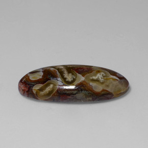 13.46克拉天然碧玉，椭圆形切割，不透明