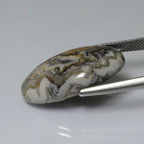 12.43克拉天然碧玉，椭圆形切割，不透明