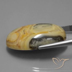 60.57克拉天然碧玉，椭圆形，不透明