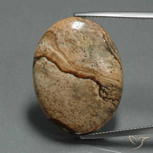 30.17ct 天然 彩色 碧玉, 椭圆形, 不透明