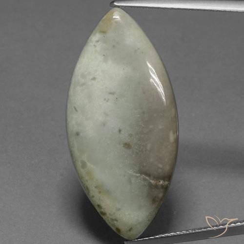 15.30ct 天然 彩色 碧玉, 榄尖形, 不透明