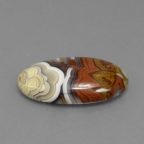 13.94克拉天然碧玉，椭圆形切割，不透明