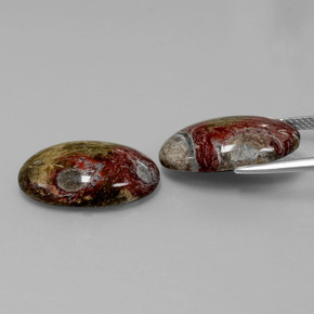 克拉天然碧玉，椭圆形切割，不透明