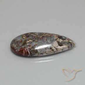 15.05克拉天然碧玉，梨形，不透明