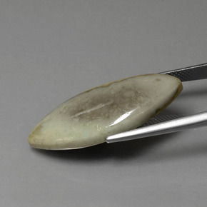 15.89克拉天然碧玉，榄尖形，不透明
