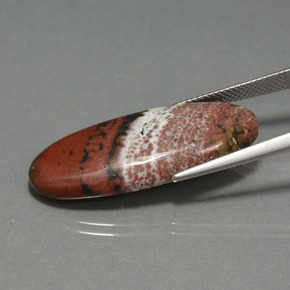 17.25克拉天然碧玉，椭圆形切割，不透明