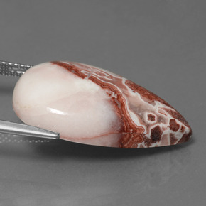 15.54克拉天然碧玉，梨形，不透明