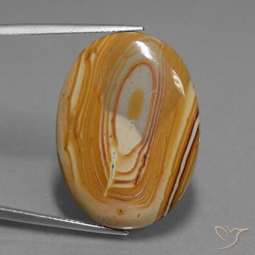 23.88ct 天然 彩色 碧玉, 椭圆形, 不透明