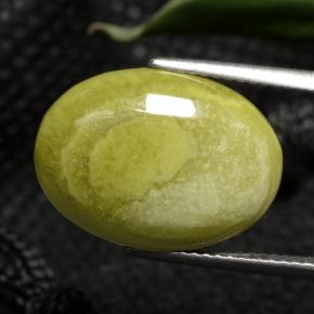 7.63克拉天然碧玉，椭圆形切割，不透明