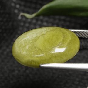 7.63克拉天然碧玉，椭圆形切割，不透明