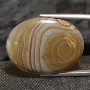 23.47克拉天然碧玉，椭圆形切割，不透明