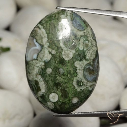 26.41ct 天然 彩色 碧玉, 椭圆形, 不透明, Photo A