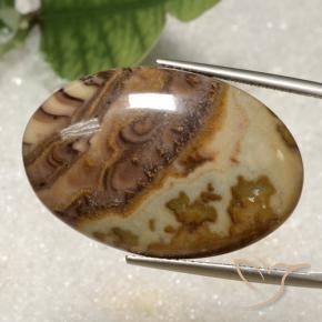 28.34克拉天然碧玉，椭圆形，不透明