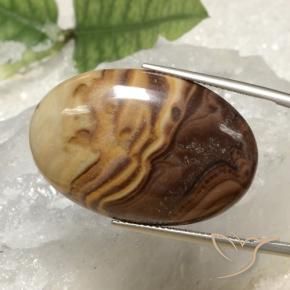 26.36克拉天然碧玉，椭圆形，不透明