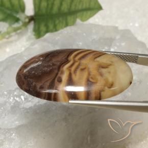 26.36克拉天然碧玉，椭圆形，不透明