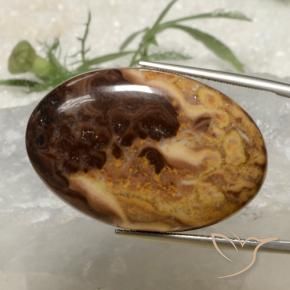 36.78克拉天然碧玉，椭圆形，不透明